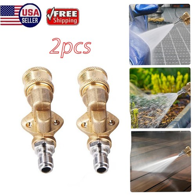 #ad #ad 2x High Pressure Washer 1 4 quot; Quick Connect Pivoting Coupler Rotating Adjustable $18.99