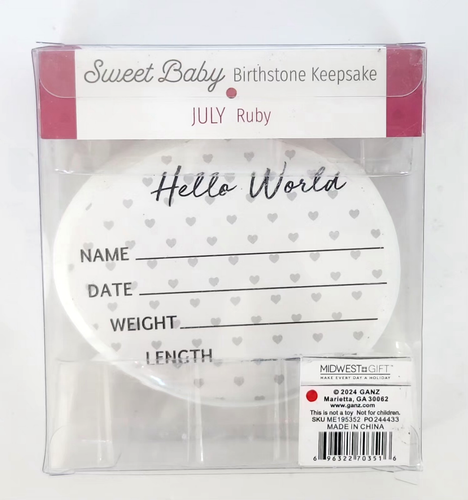 Ganz Sweet Baby Welcome Baby Birthstone Oval Baby Polyresin Stone Keepsakes New - Picture 7 of 11