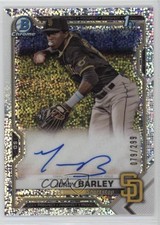 2021 Bowman Chrome Prospect Speckle Refractor 79/299 Jordy Barley Auto 11vc