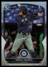 BROCK RODDEN 2023 BOWMAN DRAFT CHROME REFRACTORS RC SEATTLE MARINERS #BDC-171