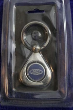 NIB 2 Sided Ford Blue Oval Key Ring Key Chain Fob Accessory Truck Bronco Falcon