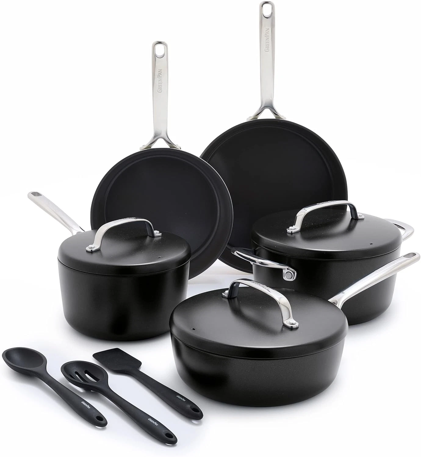 GP5 14-Piece Healthy Ceramic Nonstick Cookware Set - PFAS-Free, Induction