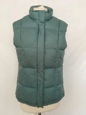 M&S Pur Una Down Vest Jacket Womens Size S Turquoise Gilet Casual/Active Jacket