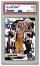 2024 Panini Prizm WNBA - Cameron Brink #127 Ice Prizm (RC) LA Spark PSA 9