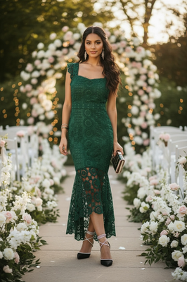 vici dolls green dress Under Twilight Lurex Maxi Dress – VICI main image 1