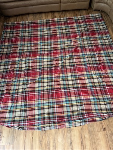 Pottery Barn PB Teen Wrangler Plaid Full/Queen Bettbezug Rot Multi Baumwolle LESEN - Bild 5 von 12