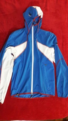 Salewa AlpineXtrem Men's Jacket Hooded Wind Rivers S blue white red Jacke NEU!