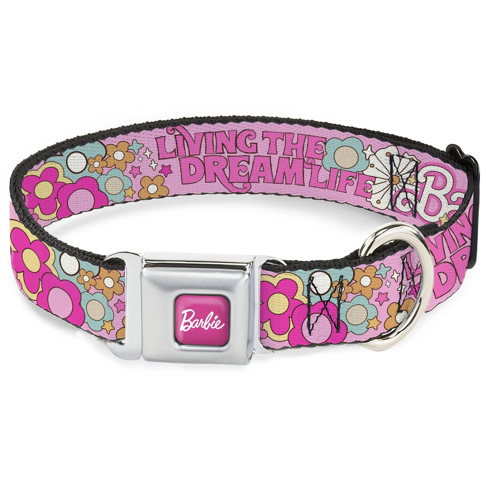 Mattel Pet Collar, Dog Collar Metal Seatbelt Buckle, Barbie Living T (US IMPORT)