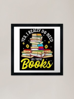 Yep I Really Do Needs All These Boo Gerahmtes Wandbild Poster Leinwanddruck Bild