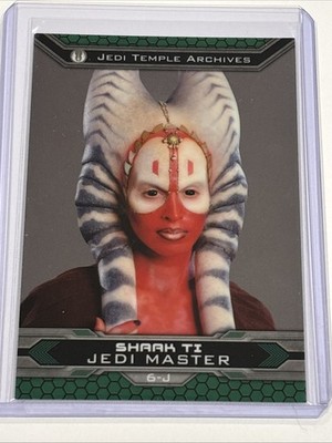 2015 Topps Chrome Star Wars Perspectives Jedi vs. Sith #6-J Shaak Ti