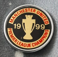 MANCHESTER UNITED MEMORABILIA - VINTAGE 1999 PREMIER LEAGUE CHAMPIONS PIN BADGE