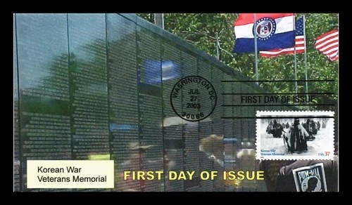 US COVER ROMP CACHETS FIRST DAY OF ISSUE KOREAN WAR VETERANS MEMORIAL