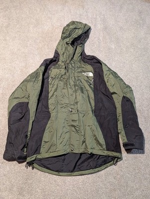 Vintage North Face Jacket Mens Medium Green Goretex 90s Ski Mountain Parka Coat 
