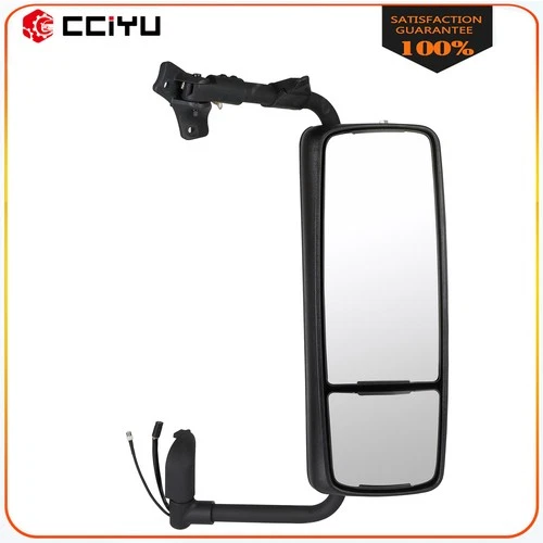 Truck Mirror Complete Door Black Passenger Side For 2004-2017 Volvo VNL