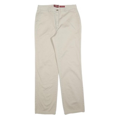 EDDIE BAUER Damen Baumwollmischung Beige Regular Fit Straight Leg Hosen W30 L32