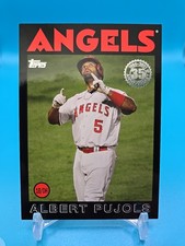 2021 Topps - 1986 Topps Baseball 35th Anniversary Albert Pujols #86B-93 Black...