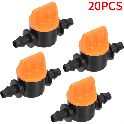 #ad 20Pcs Hose Valve Garden Tap Connectors for Drip Irrigation System 4 7Mm Water F $10.17