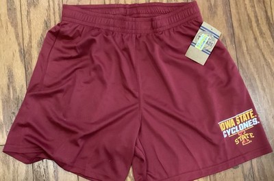 NCAA NWT Iowa State Cyclones Dri-Fit Athletic Shorts Men's Maroon Lg $24.99