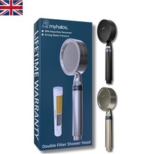 3-Stage Shower Filter - Chrome Handheld Design for Best Water Quality