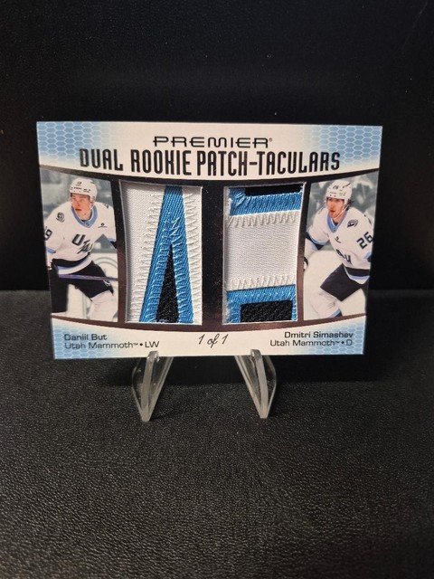 2025-26 UD Premier Dual Rookie Patch - Taculars DMITRI SIMASHEV/DANIIL BUT 1 of 1