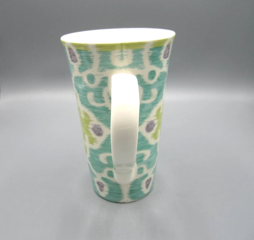 Taza de té de café 222 Fifth blanca azul pálido verde Samarcanda 19 oz de alto (415) Foto 4 de 4