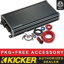 KICKER CXA1800.1 CAR AUDIO SUBWOOFER CLASS D 1CH/MONO AMPLIFIER  0AWG AMP KIT