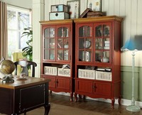 Luxus Schrank Holz MöBel SchräNke Vitrine Regal Aktenschrank Glasschrank Antik