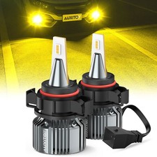 2PCS AUXITO 5202 H16 CSP LED Fog Light Driving Bulbs DRL 3000K Yellow 6000LM CUS