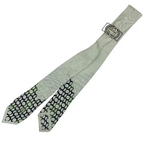 Ensemble écharpe et bague écharpe femme authentique en soie blanche longueur totale 85 cm sans boîte