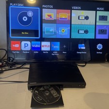 Samsung BD-J5100 Blu-ray DVD Player Wi-Fi Streaming HDMI No Remote Tested