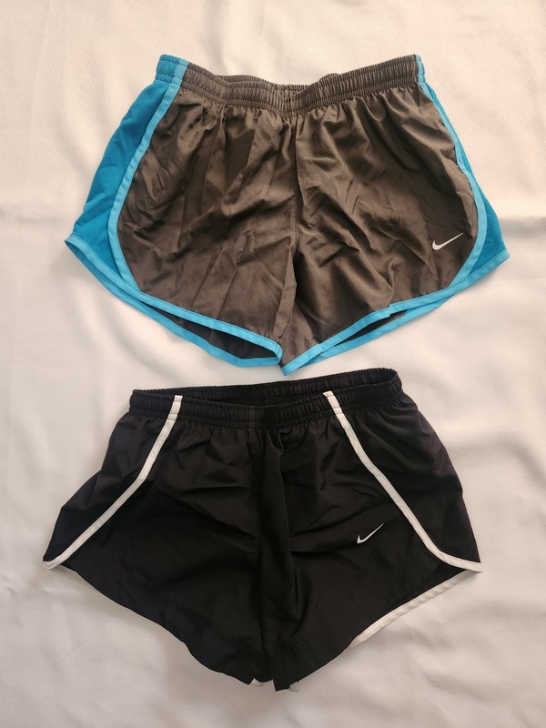 Nike Shorts Lined Gray & Blue Youth's Size M