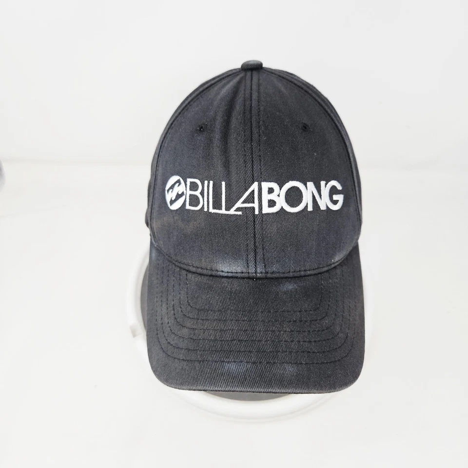 Gorra Billabong ajustada para hombre negra Flexfit logotipo bordado surf béisbol Foto 2 de 4
