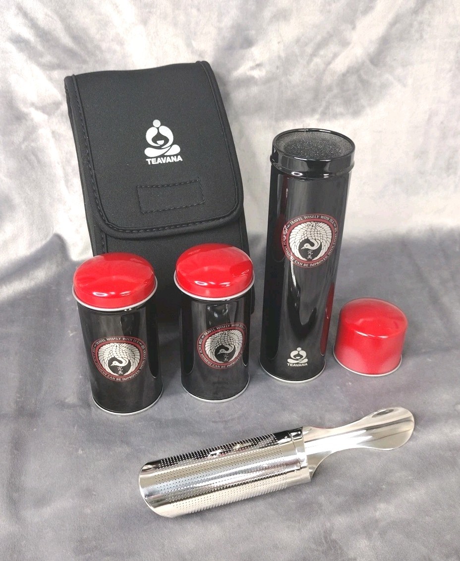 Vana Voyager Travel Tea Infuser Set Neoprene Storage Case - 