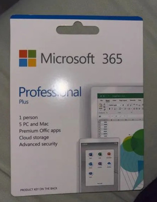 Microsoft Office 365 Professional Plus PC & Mac - Lifetime (5 User Devices)