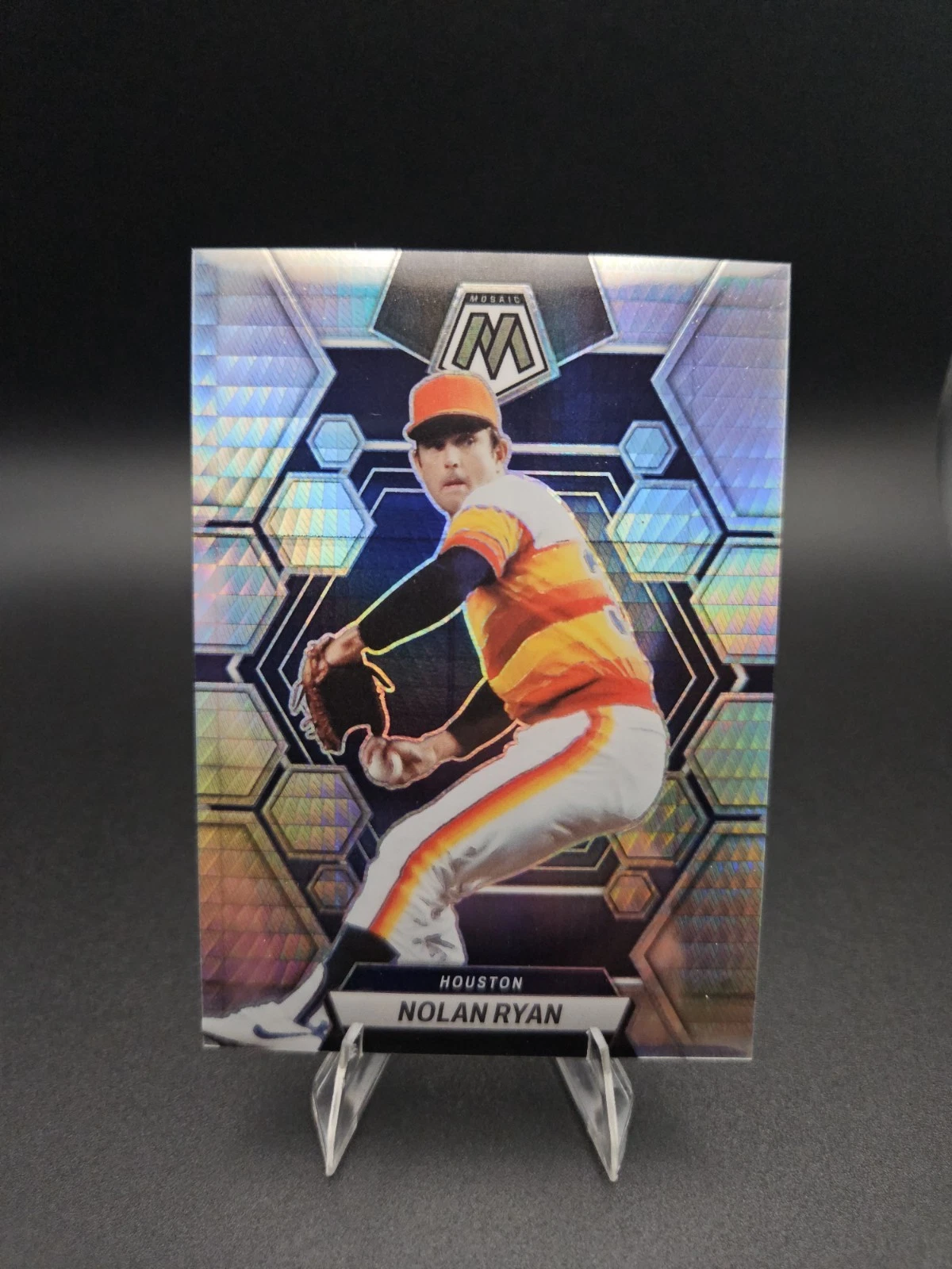 2023 Panini Chronicles - Mosaic Nolan Ryan #2 Hyper Prizm /75