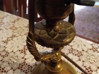 EDISON-PATENTS BRASS 1910 LAMP WITH SWINGING LIGHT FITTING U.S.A. WORKING — photo 8