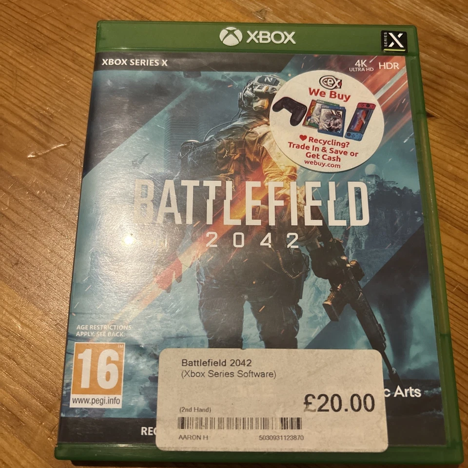 Battlefield 2042 (Xbox One) Shoot 'Em Up Highly Rated eBay Seller Great Prices, photo 1 of 3