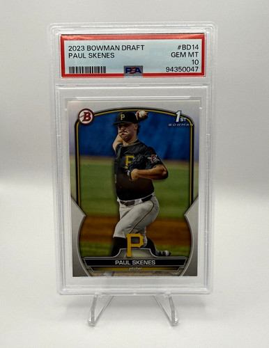 Topps 2023 Bowman Draft Paul Skenes #BD-14 1st Bowman RC PSA 10 Pirates