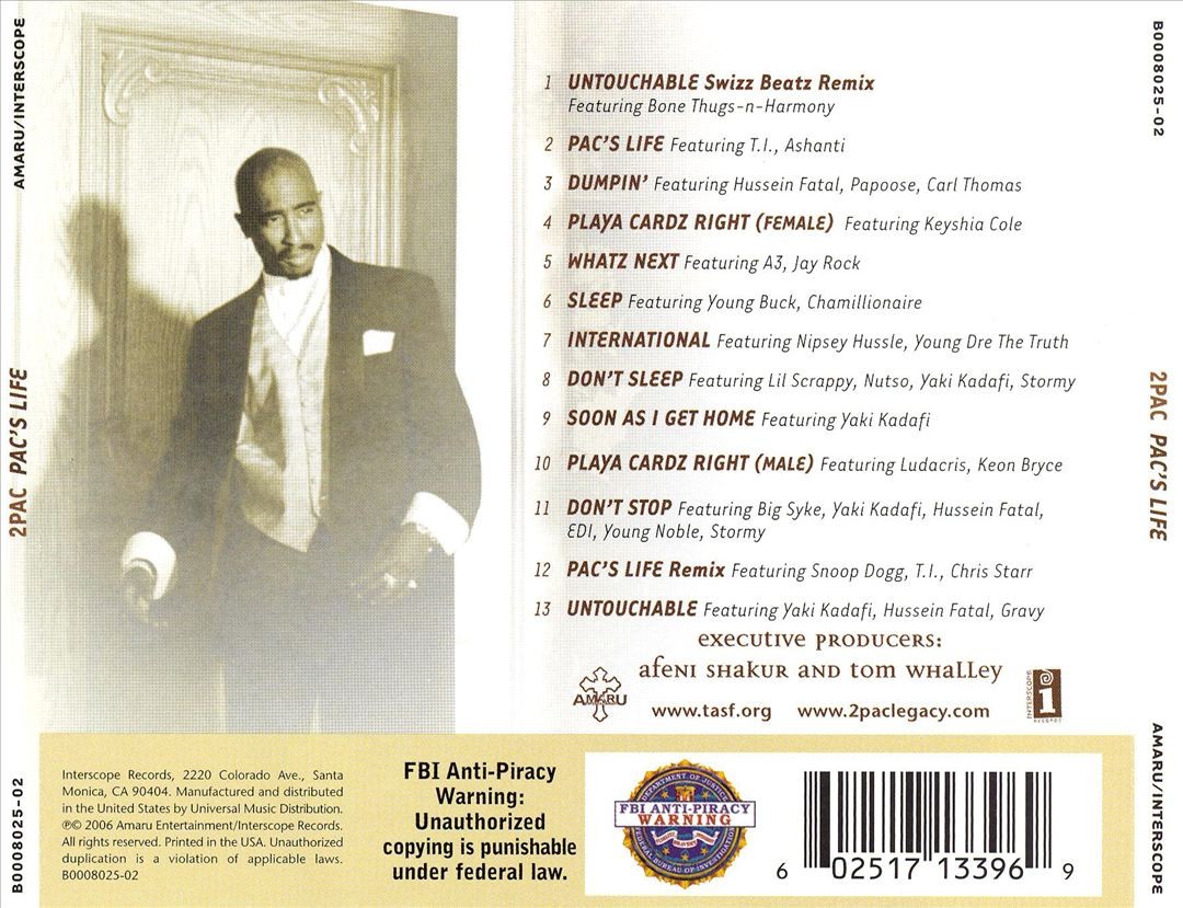 2Pac – Pac's Life 2LP レコード　シュリンクステッカー付 41SkJqaR2QL.jpg_BO30,255,255,