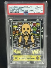 2025 Topps Wwe X Bape Milo Stone Cold Steve Austin Black Camo /10