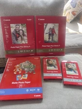 Canon Photo Paper 4x6 8.5x11 Gloss And Matte New Sealed