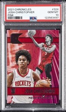 2021 PANINI CHRONICLES PINK #324 JOSH CHRISTOPHER ROOKIE RC PSA 10
