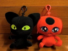 Miraculous Ladybug & Cat Noir Plush Tikki & Plagg Collectible