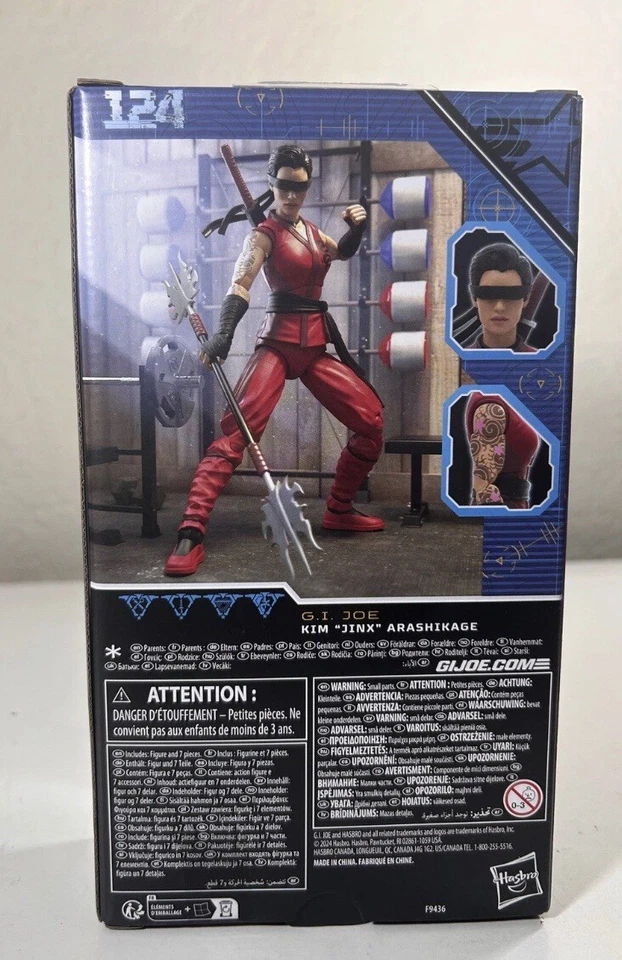 Figura de acción posable Hasbro GI Joe Classified Kim Jinx Arashikage 2024 6" nueva Foto 2 de 4