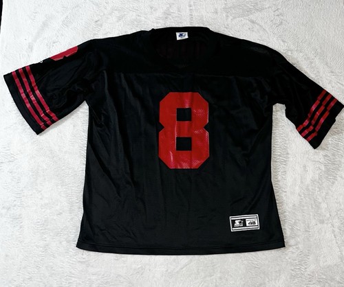 VTG San Francisco 49ers Starter Jersey Black (1995) Steve Young #8 Mens 48 Large