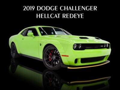 2019 Dodge Challenger SRT Hellcat Redeye Metal Sign: 12x16'' & Ships Free