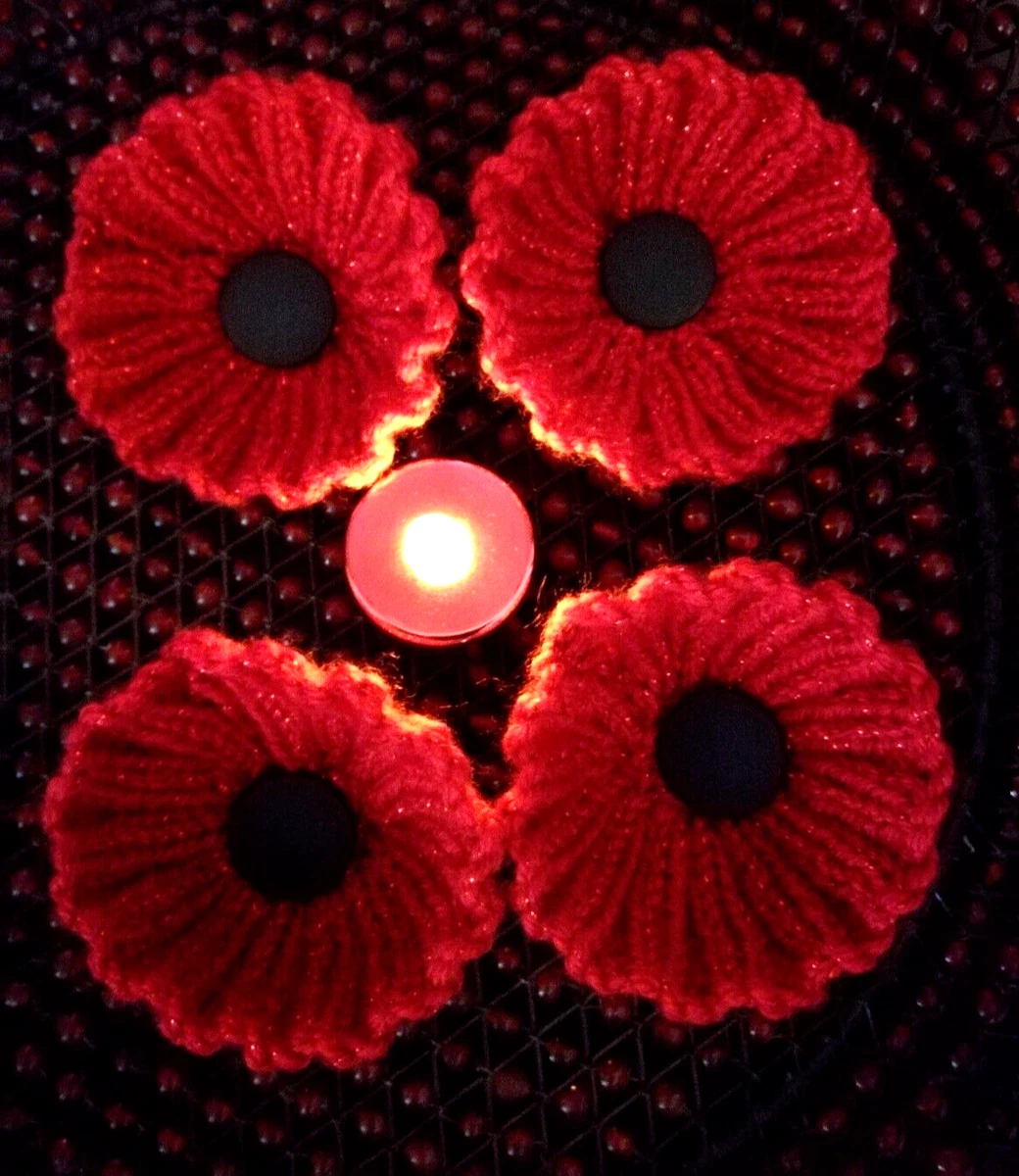 Sparkly shop poppy brooch
