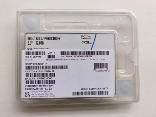 LOTE SSD Intel D7-P5620 960GB 1.6TB 3.2TB 6.4TB 12.8TB NVMe PCIe 4.0X4 3D TLC U.2 - Imagen 5 de 5