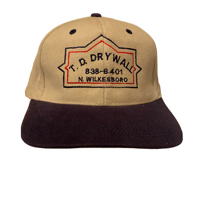 Vintage T.D. Drywall multicolor adjustable cap  N. Wilkesboro NC