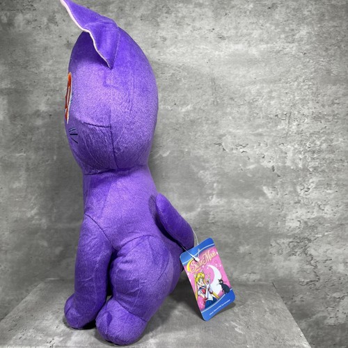 Sailor Moon Luna Plush Sitting Purple Cat New Authentic - Imagen 5 de 13